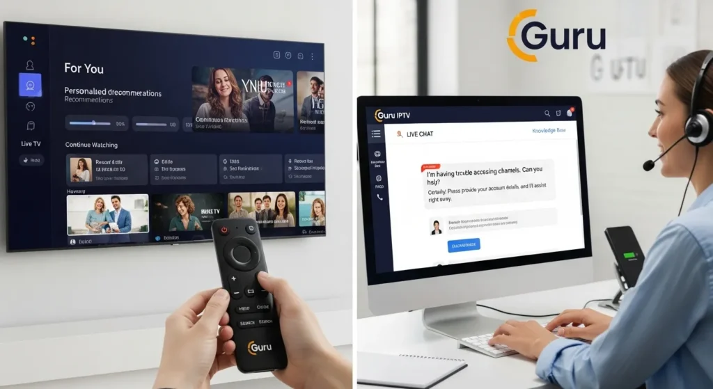 User Experience Enhancements and Customer Support Features in Guru IPTV